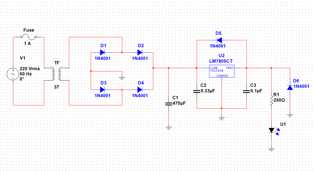 5v power supply design block diagram