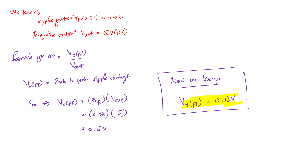 design calculation of capacitor in power supply 1