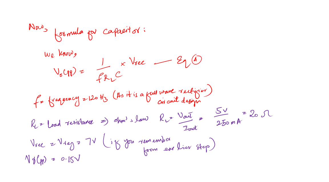 design calculation of capacitor in power supply 2