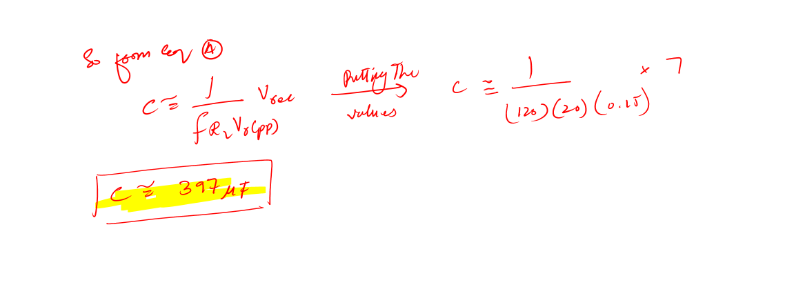 design calculation of capacitor in power supply 3