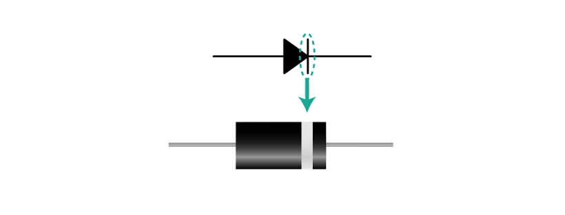 physical diode symbol