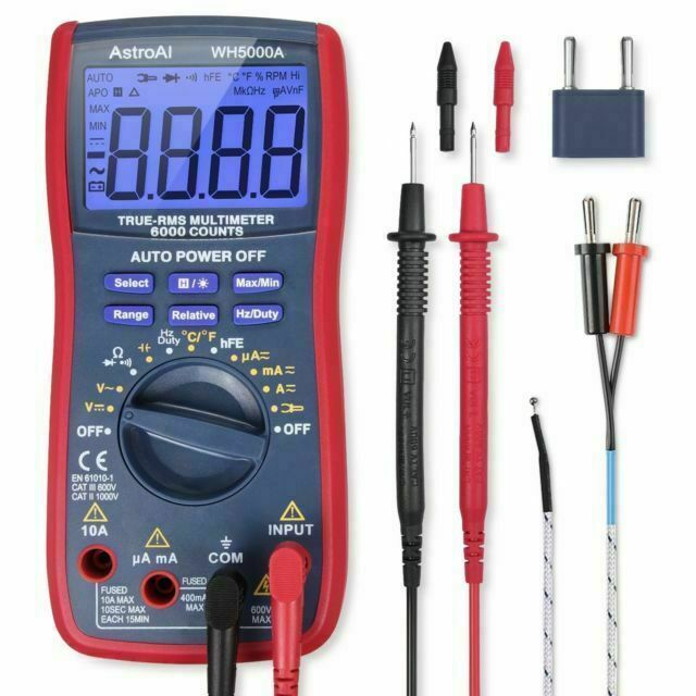 AstroAI WH5000A review best digital beginner multimeter for hobbyists