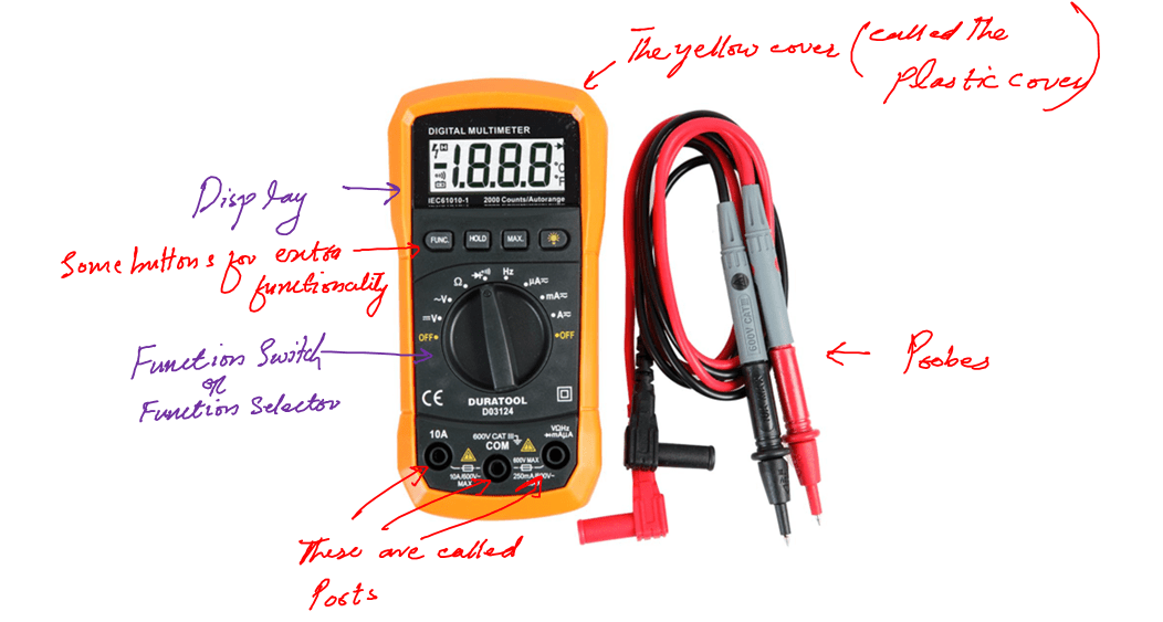 parts of multimeter