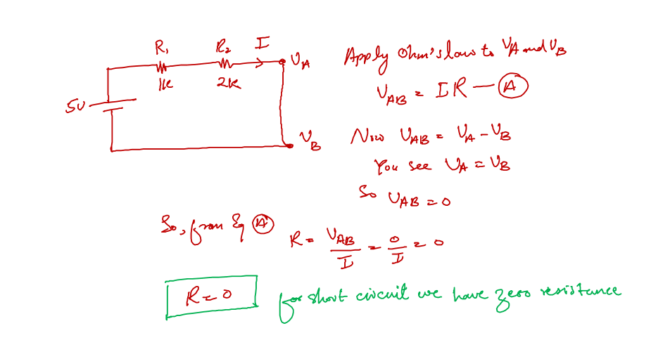 Short circuit in electronics