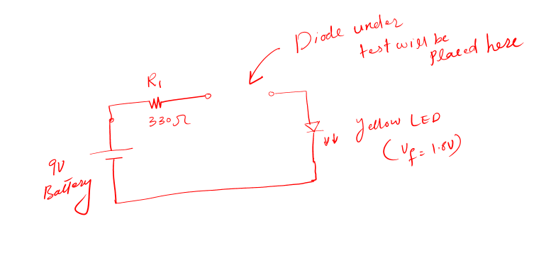 testing diode without multimeter