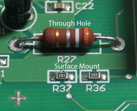 through hole vs smd components