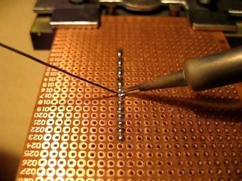 veroboard soldering in electronics