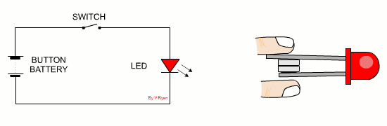 LED circuit in electronics