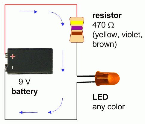 LED simple circuit 