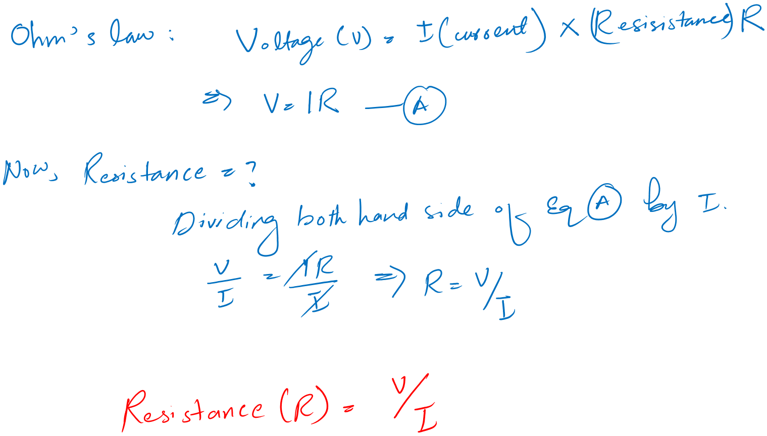 Resistance formula