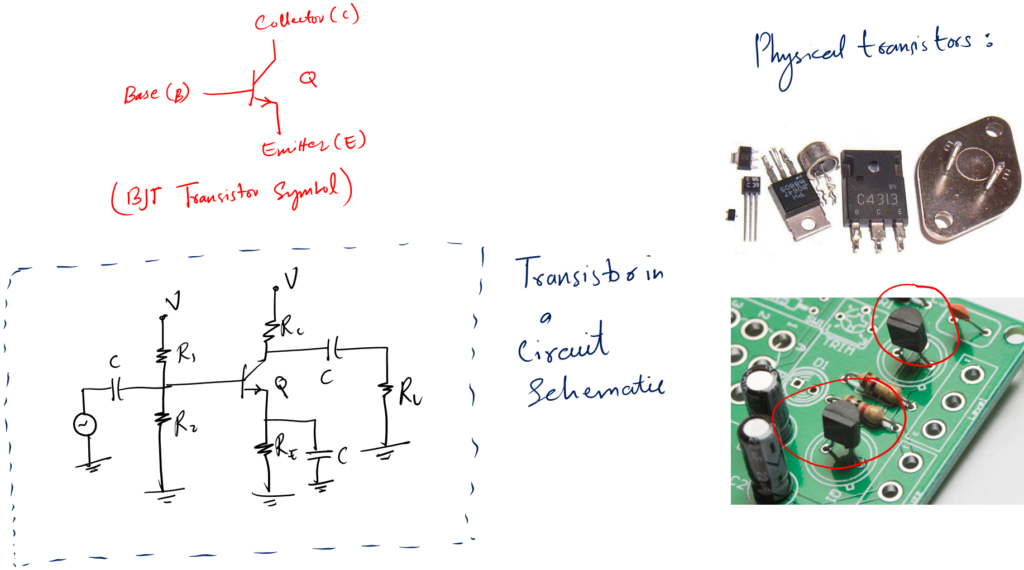 transistor component symbol and function