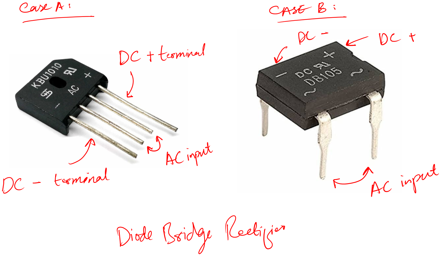 bridge rectifier reading