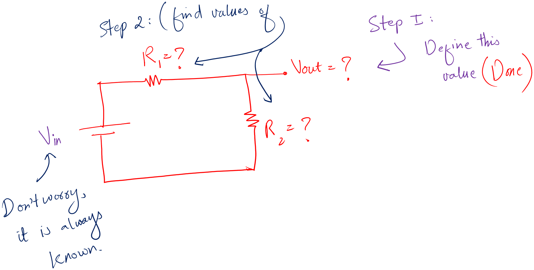 resistor divider circuit design