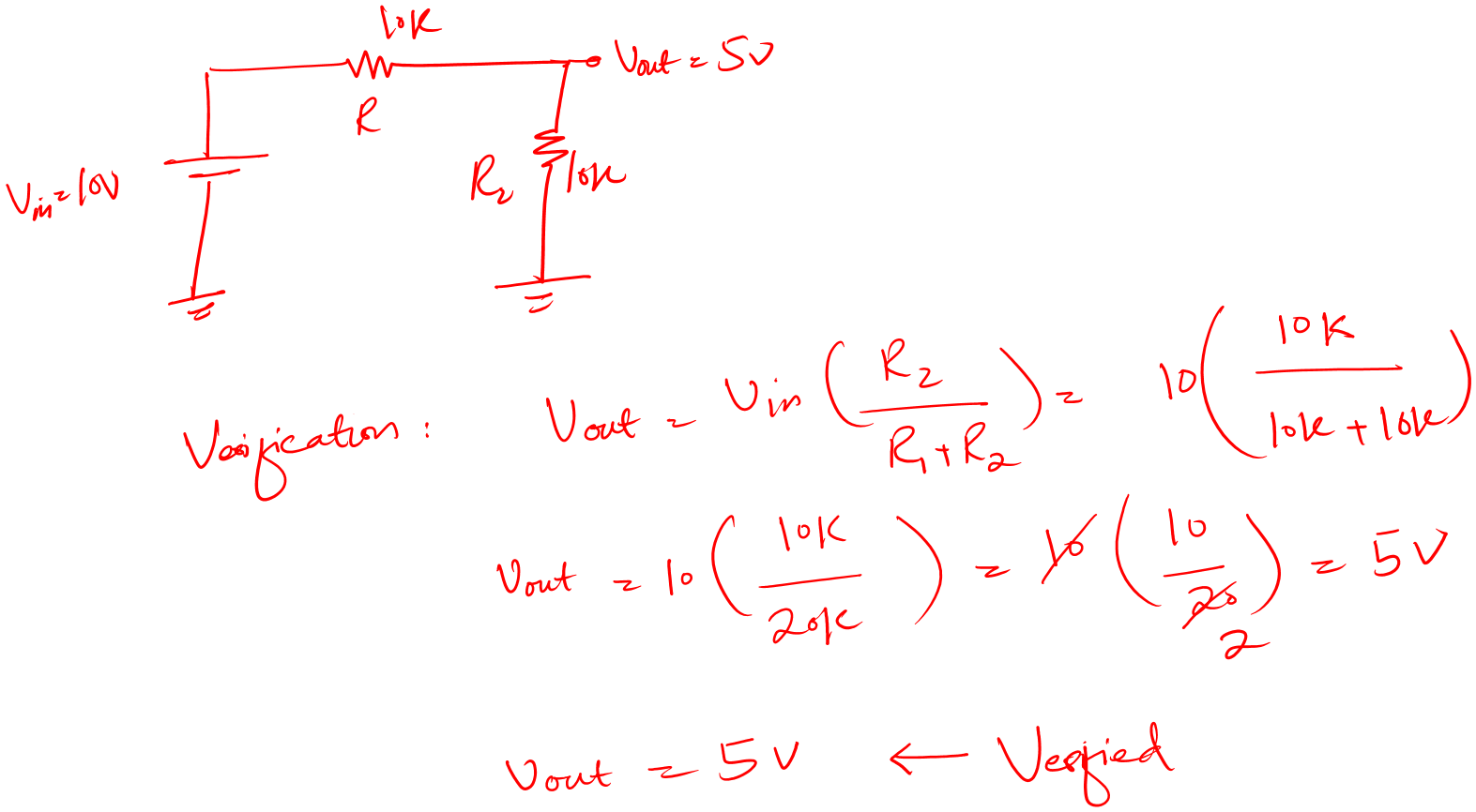 Design a resistor voltage divider Step by step 2025 Circuit Diagram