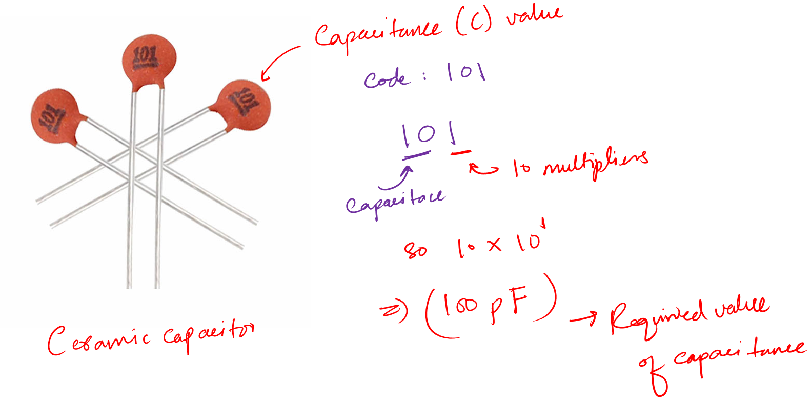 ceramic capacitor reading