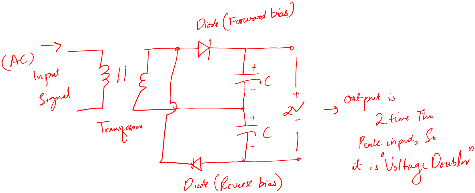 diode voltage doubler