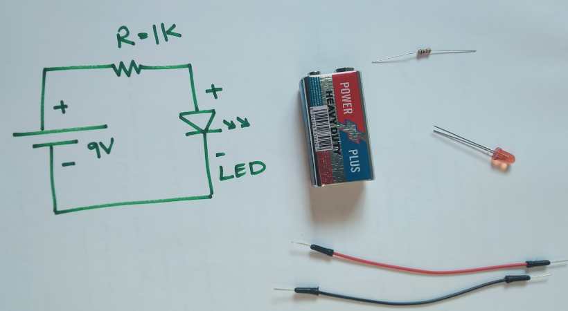 circuit schematic of LED circuit