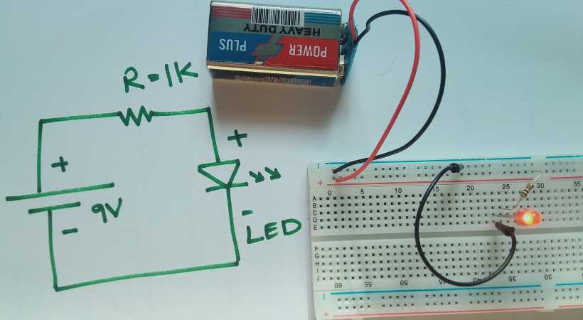 LED circuit schematic